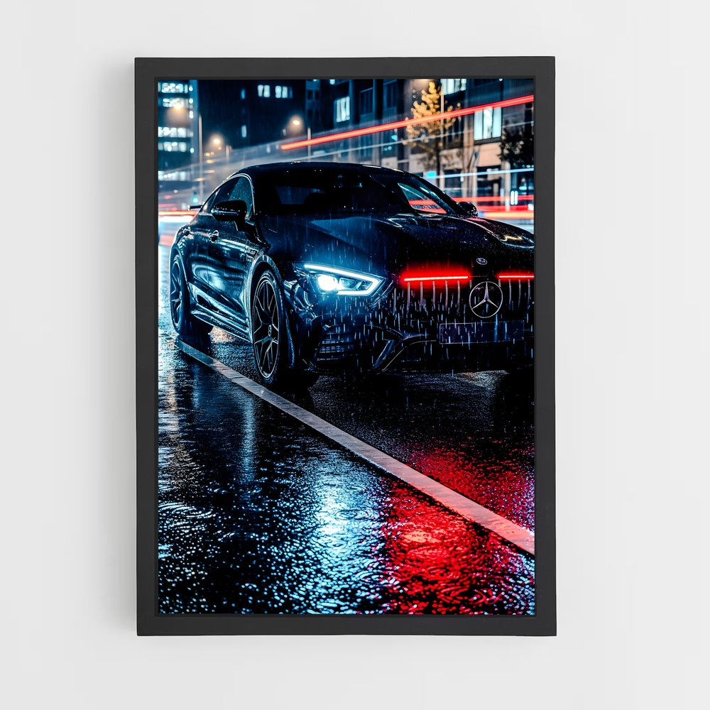 Poster Nocturne AMG – affiche Mercedes (vue 2)